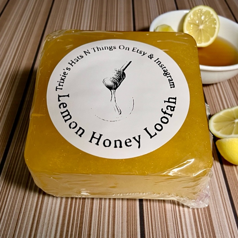 Trixie's Lemon and Lavender Honey Loofah Exfoliating Soaps